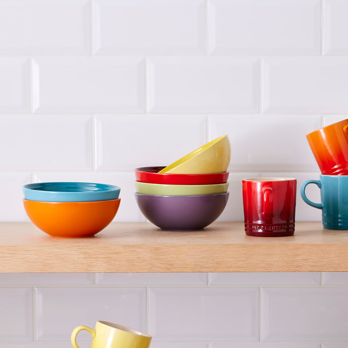 Le Creuset Regenboog Ontbijtkommen Ø 16 cm - 6 st.