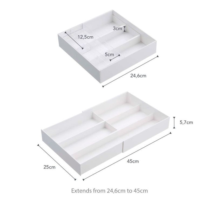 Yamazaki Lade-organizer Uitschuifbaar - Tower - Wit