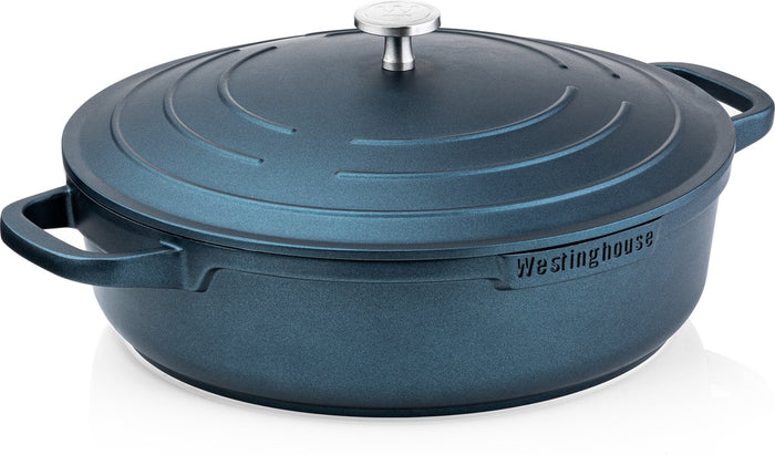 Westinghouse Pannenset - Braadpan 28cm + Hapjespan 28cm - Blauw