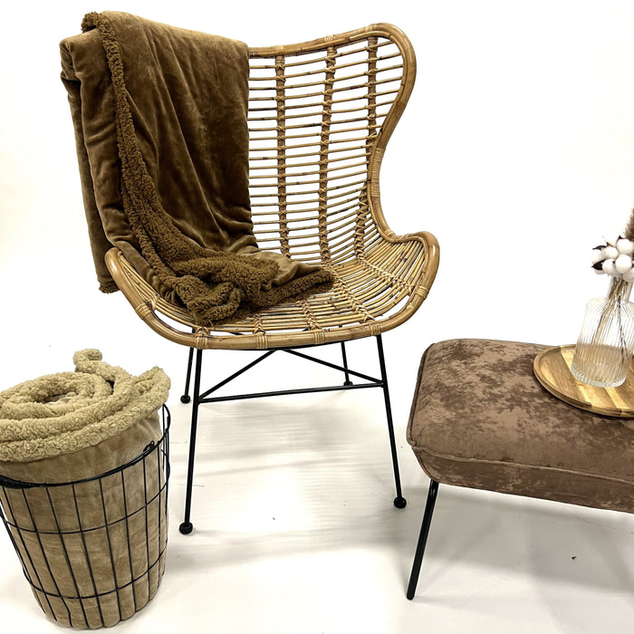 Dutch Decor plaid STANLEY - 150x200 cm Semolina