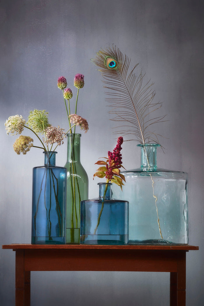 Mica Decorations Rioja Glazen Fles - H50 x Ø15 cm - Groen