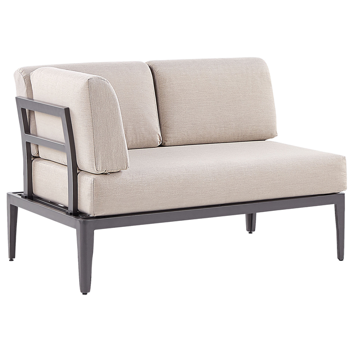 Beliani - RIMA III - Loungeset voor 6 - Beige - Polyester