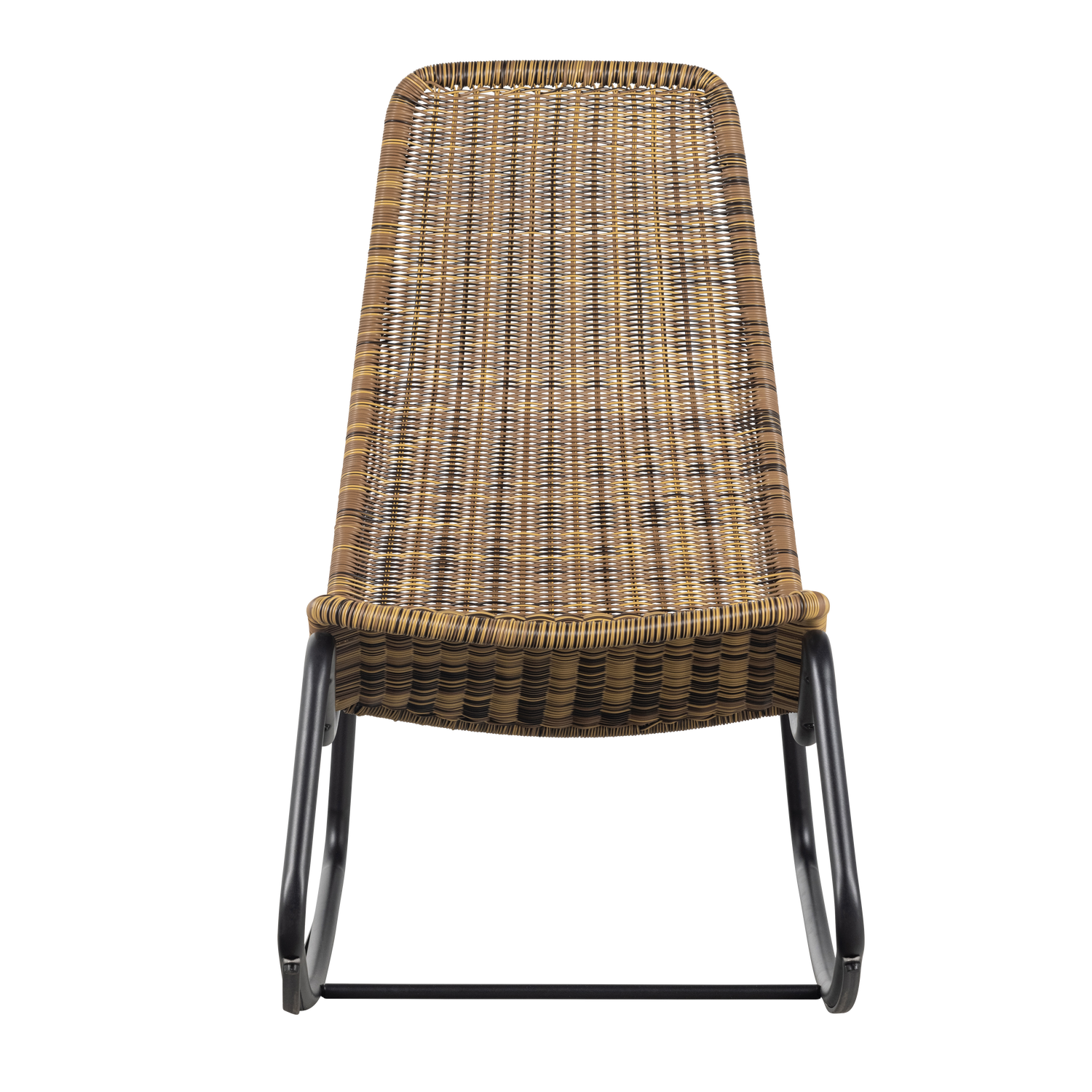 WOOOD Tom Schommelstoel Tuin - Rattan - Naturel - 97x51x95