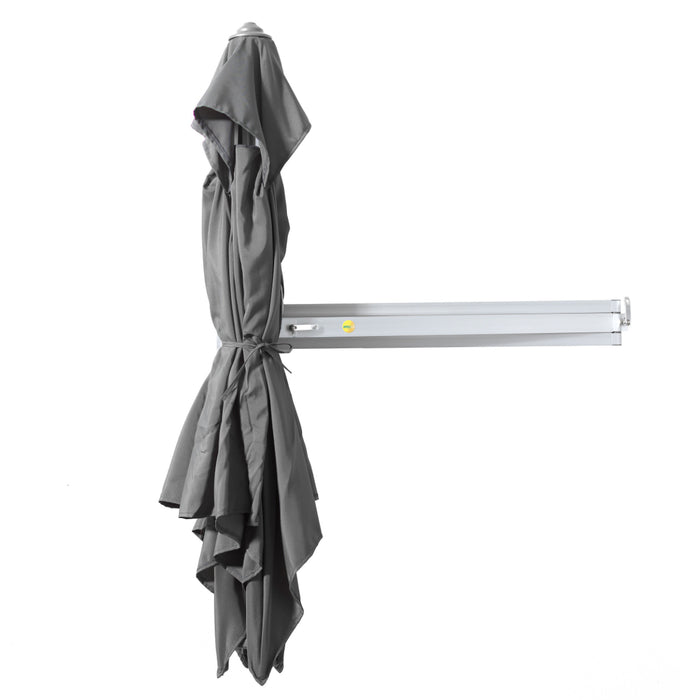 EASYSOL Muurparasol Grijs