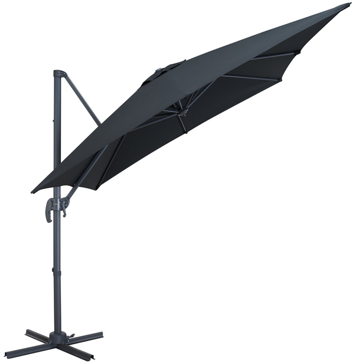 Kantelbare Zweefparasol 250x250 cm - Sterke Zweef Parasol - Zwart