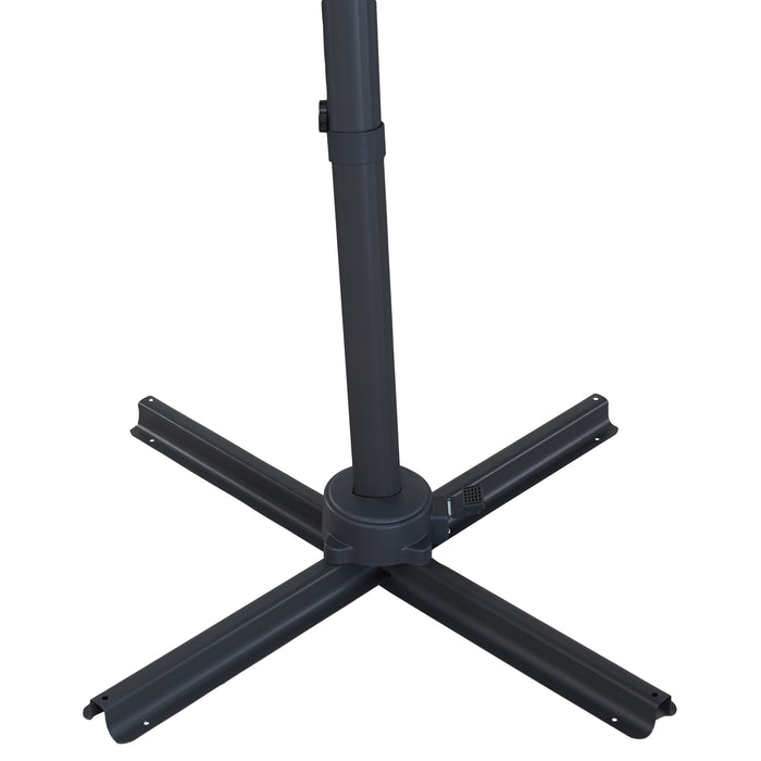 Kantelbare Zweefparasol 250x250 cm - Sterke Zweef Parasol - Zwart