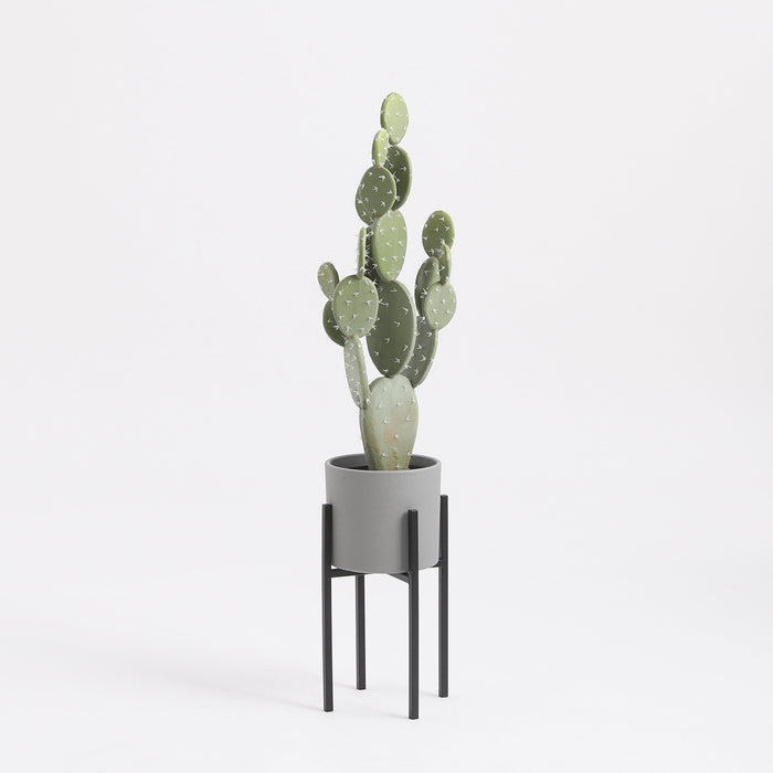 Mica Decorations Ascot plant standaard zwart - l20,5xb20,5xh35cm