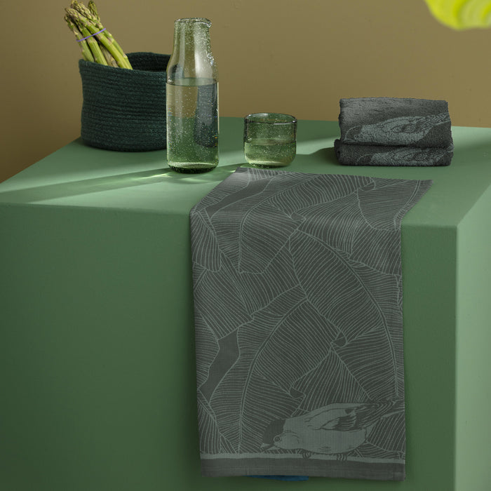 DDDDD theedoek Birdy - 60x65cm - Groen - 6 stuks