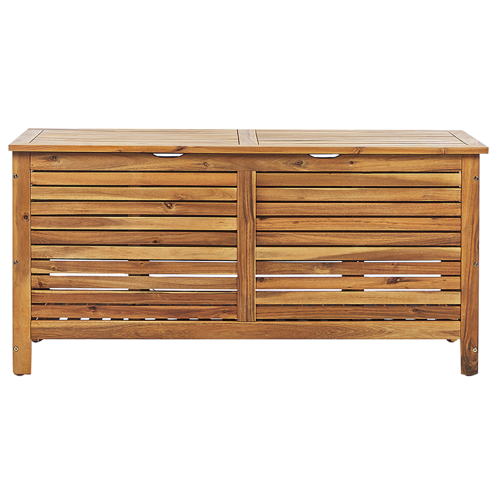 Beliani - RIVIERA - Kussenbox - Lichte houtkleur - 130 cm - Acaciahout