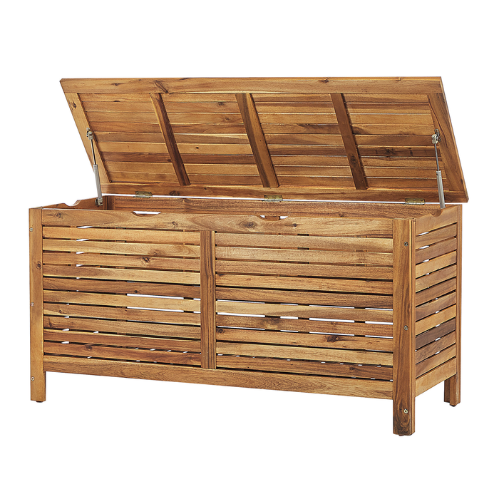 Beliani - RIVIERA - Kussenbox - Lichte houtkleur - 130 cm - Acaciahout