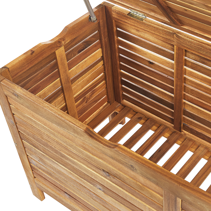 Beliani - RIVIERA - Kussenbox - Lichte houtkleur - 130 cm - Acaciahout