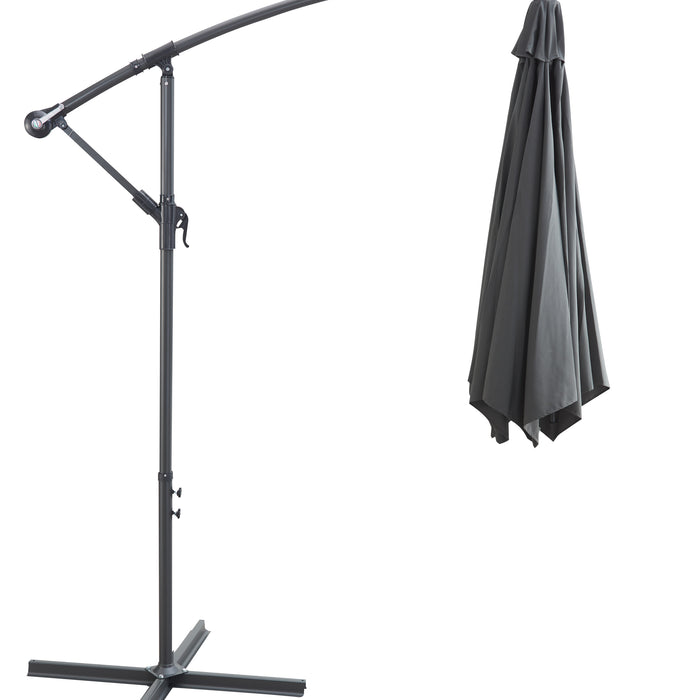 ACAZA Zweefparasol Donkergrijs