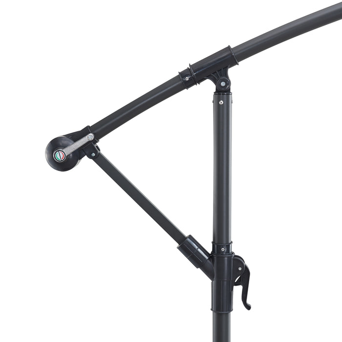 ACAZA Zweefparasol Donkergrijs