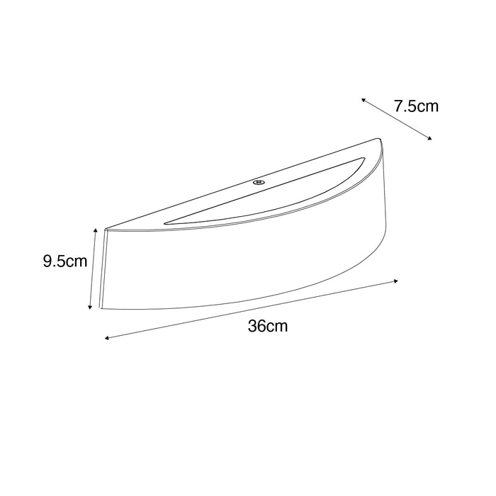 QAZQA Moderne buiten wandlamp wit IP44 - Caz