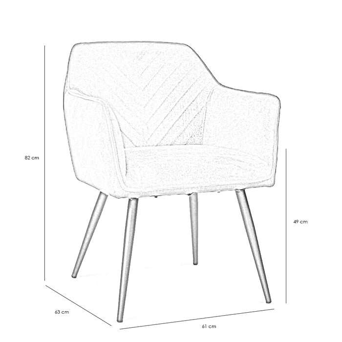 Bronx71 Velvet eetkamerstoel Fiona donkergroen - Eetkamerstoelen set