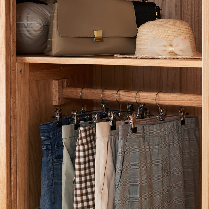 Antislip Broekhangers met Knijpers voor Heren of Dames - 30 stuks Kleding Hangers met Klemmen - Broek en Rok Houder - 31cm