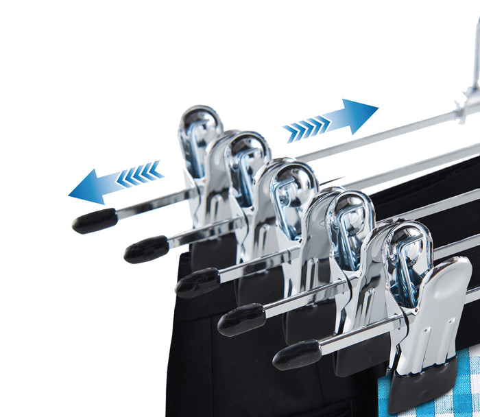 Antislip Broekhangers met Knijpers voor Heren of Dames - 30 stuks Kleding Hangers met Klemmen - Broek en Rok Houder - 31cm