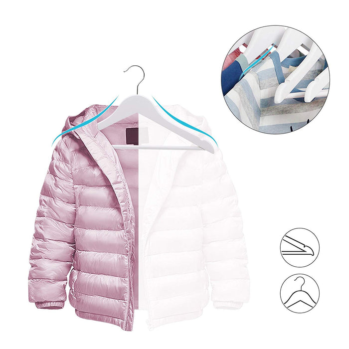 ACAZA Kinder Kledinghanger Wit  - 20 st.