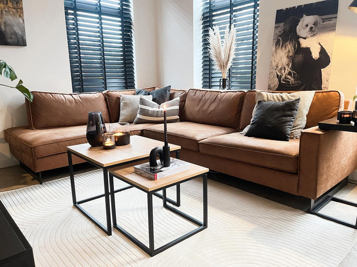 Vierkante salontafel set Kiev XL 60 cm