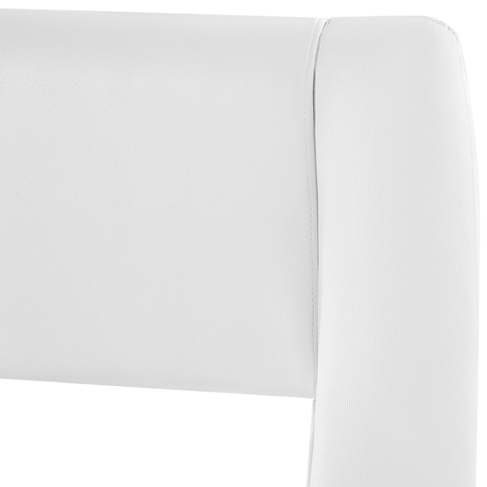 Beliani - AVIGNON - Futon tweepersoonsbed - Wit - 180 x 200 cm - Leer