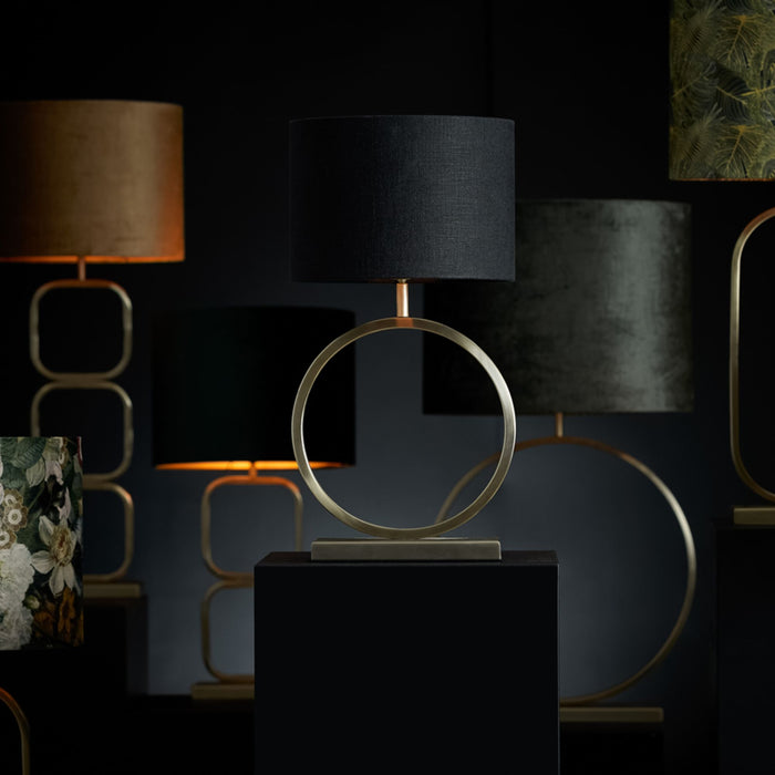 Light & Living Cilinder Lampenkap Livigno - Zwart - Ø30x21cm