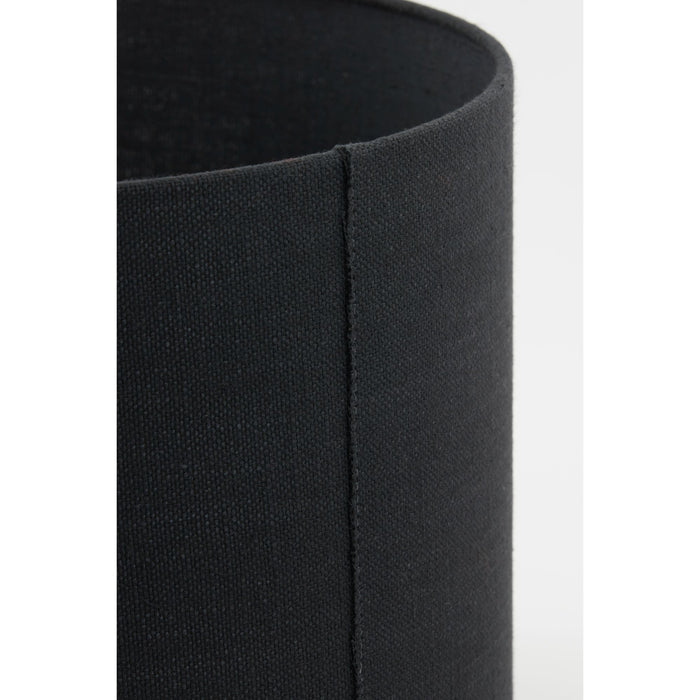 Light & Living Cilinder Lampenkap Livigno - Zwart - Ø30x21cm
