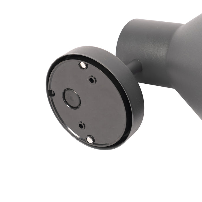 QAZQA Industriële buitenwandlamp donkergrijs kegel IP44 - Natas