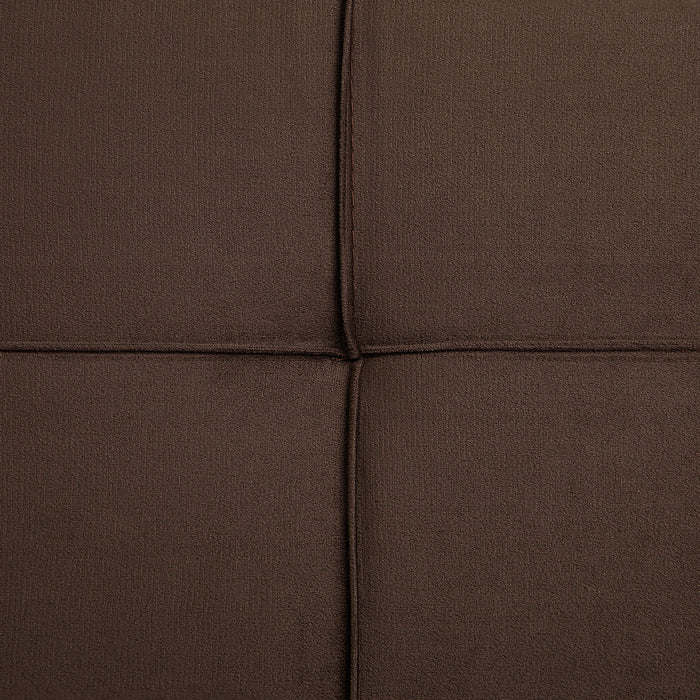 Beliani - HASLE II - Slaapbank 3-zits - Bruin - Polyester