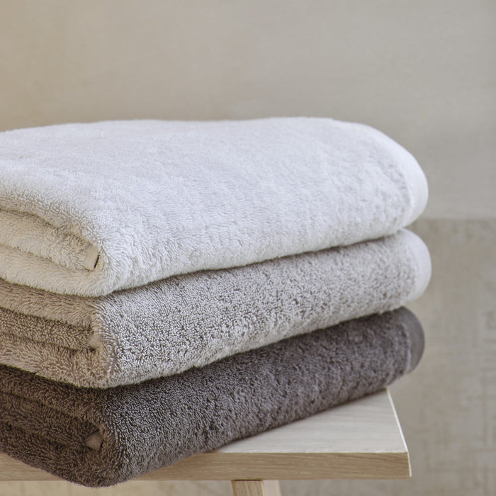 London Handdoek Truffle | Grijs | Beige | Katoen