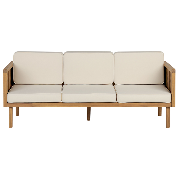 Beliani - BARATTI - Driezitsbank - Lichte houtkleur - Acaciahout