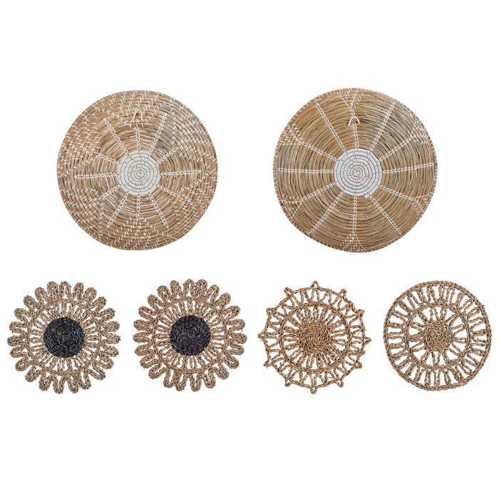 Beliani - PINTANO - Wanddecoratie - Naturel - Zeewier