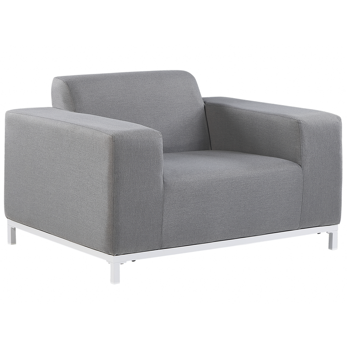 Beliani - ROVIGO - Tuinstoel set van 2 - Grijs - Polyester