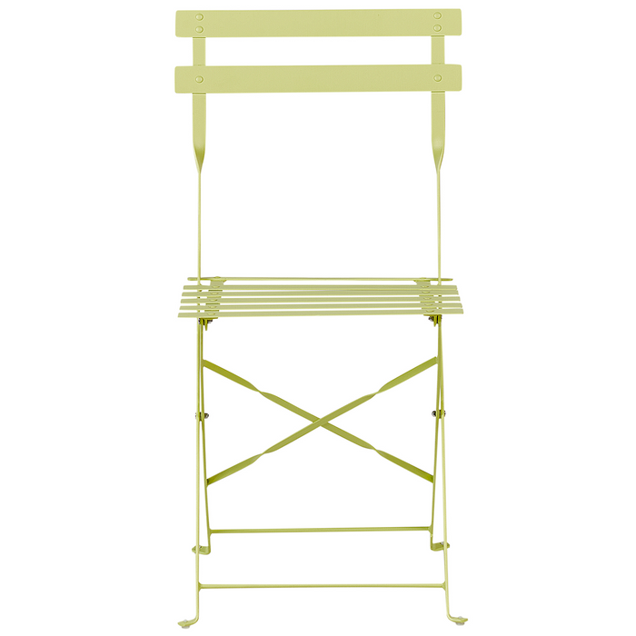 Beliani - FIORI - Bistroset voor 2 - Groen|Geel - Staal