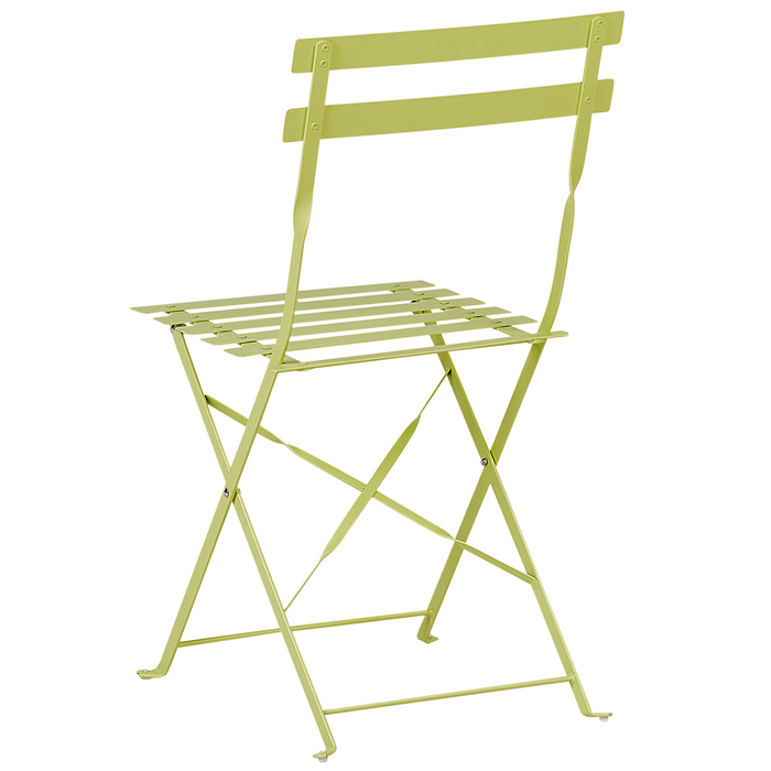 Beliani - FIORI - Bistroset voor 2 - Groen|Geel - Staal