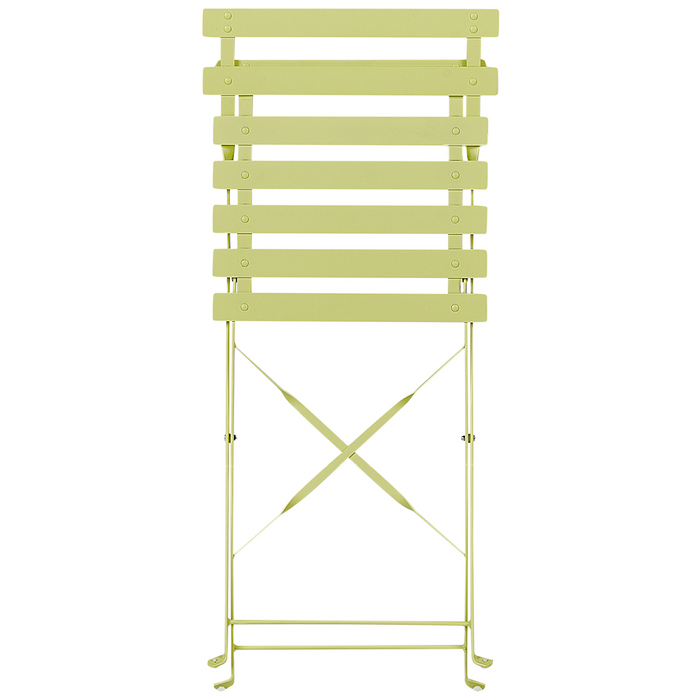 Beliani - FIORI - Bistroset voor 2 - Groen|Geel - Staal