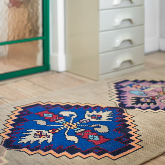 HKliving Hand Knotted Oriental Vloerkleed 90 x 265 cm