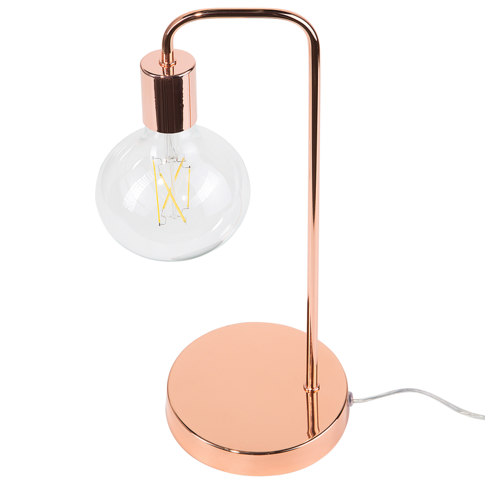 Beliani - SAVENA - Bureaulamp - Koper - Metaal