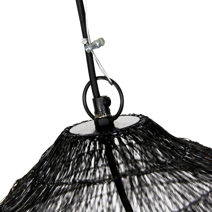 QAZQA Oosterse hanglamp zwart 45 cm x 40 cm - Vadi
