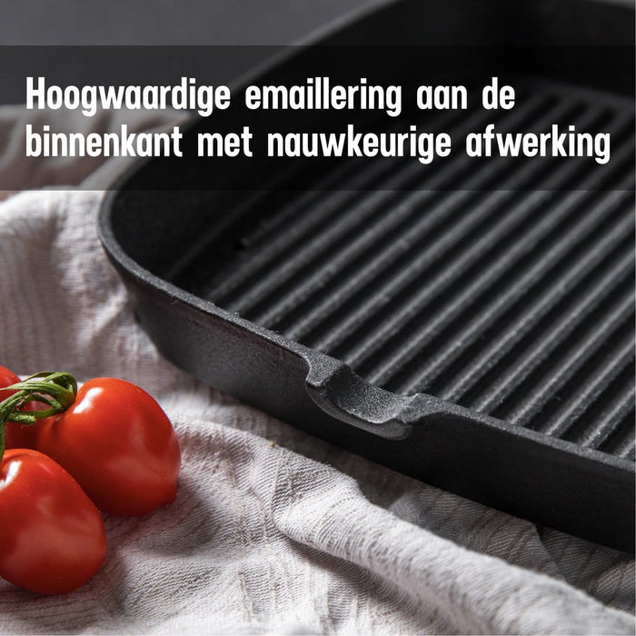 Daumonet Auguste Noir - Gietijzeren Grillpan