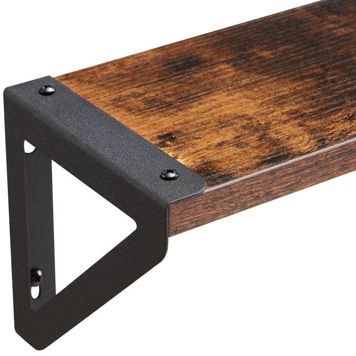 ACAZA Wandplank Vintage bruin  - 3 st.