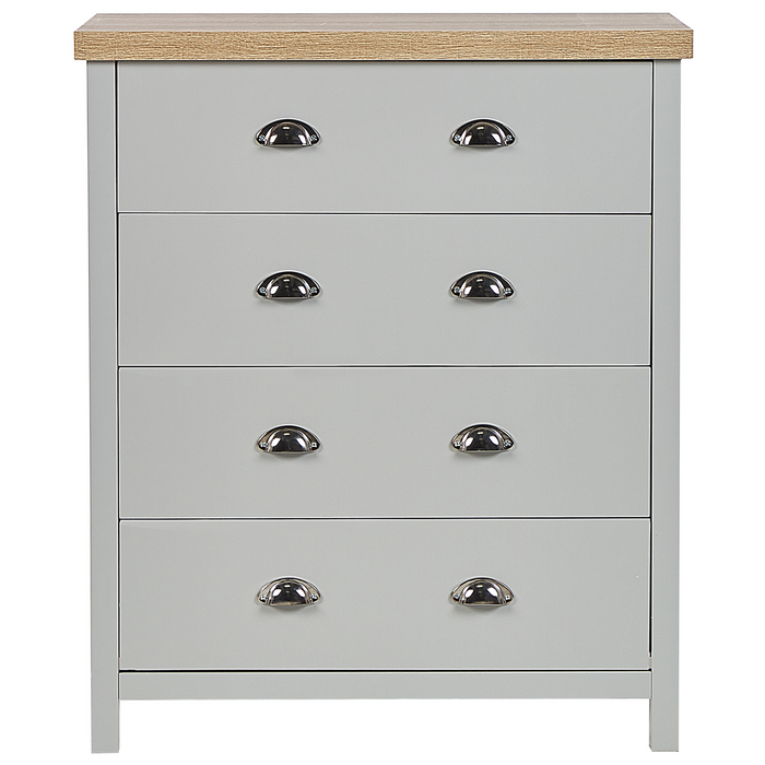 Beliani - CLIO - Commode - Lichtgrijs - Vezelplaat