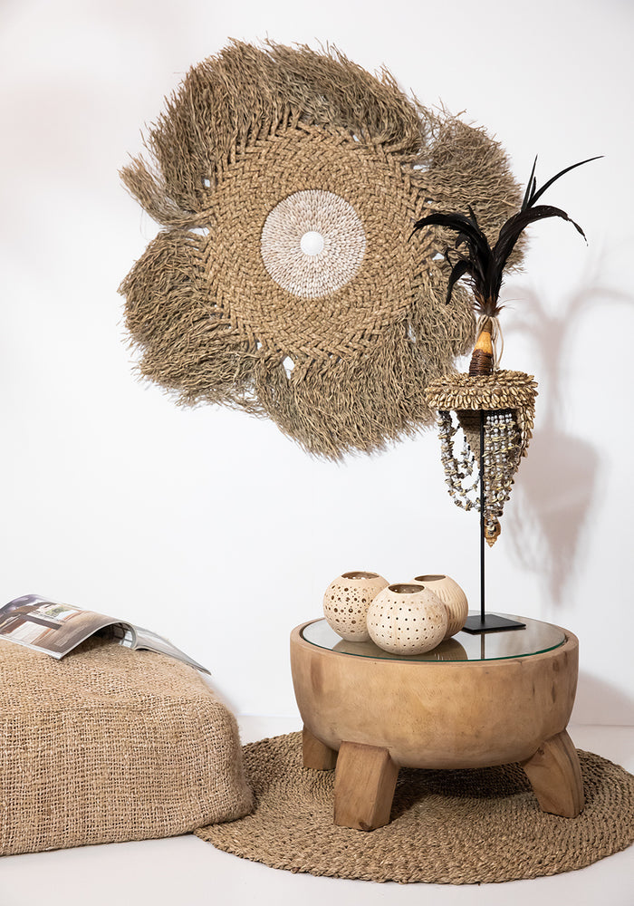 Bazar Bizar - De Coconut Dot Kaarshouder - Naturel