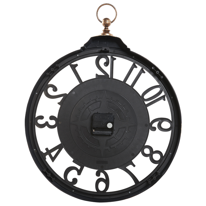 Beliani - ALCOBA - Wandklok - Bruin - Synthetisch materiaal