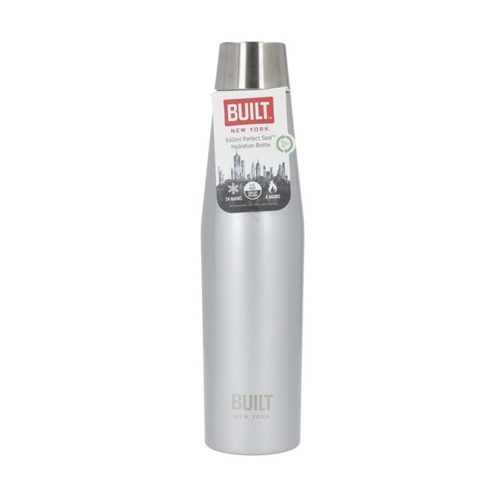 Dubbelwandige Thermosfles, 0.54 Liter, Zilver - BUILT New York | Perfe