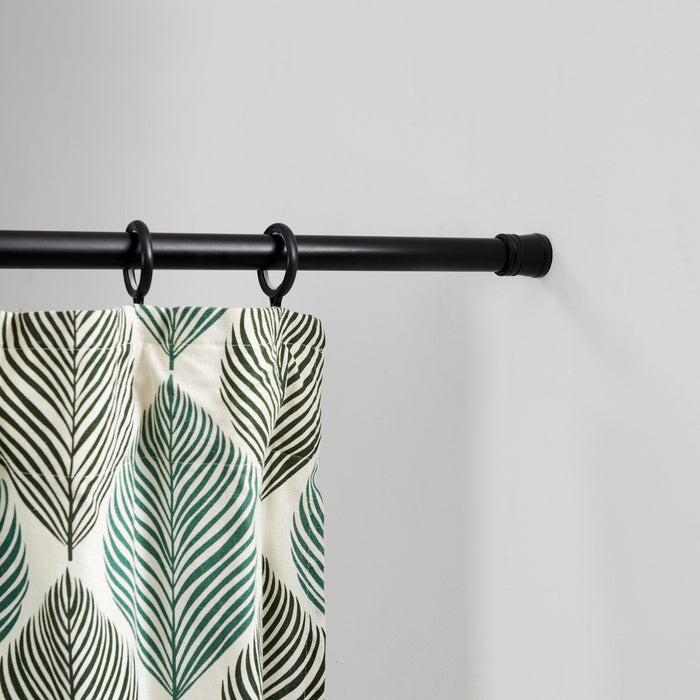 Douche Gordijnstang, uitschuifbare Stang van 70 tot 130 cm, zwart