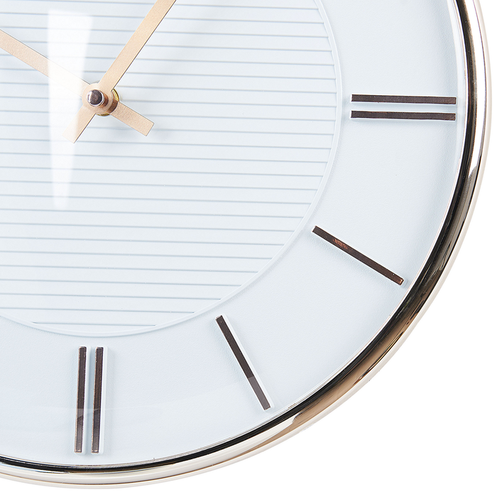 Beliani - DAROCA - Wandklok - Wit - Synthetisch materiaal