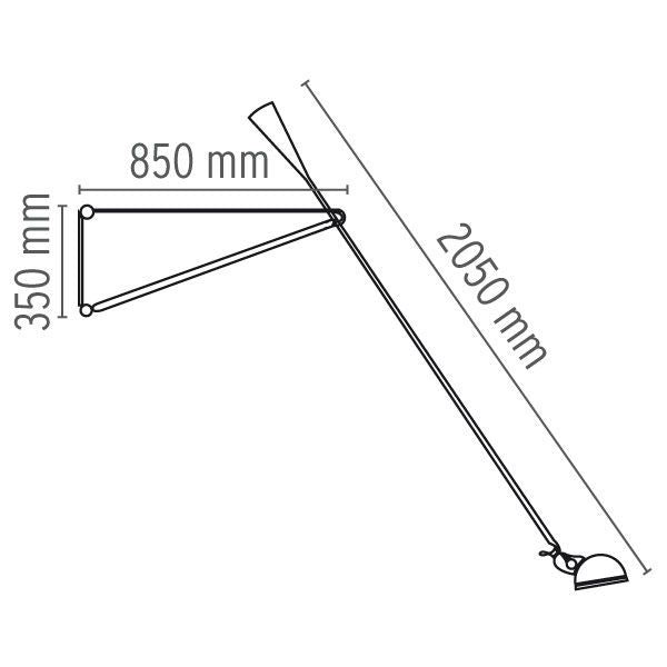 Flos 265 wandlamp wit