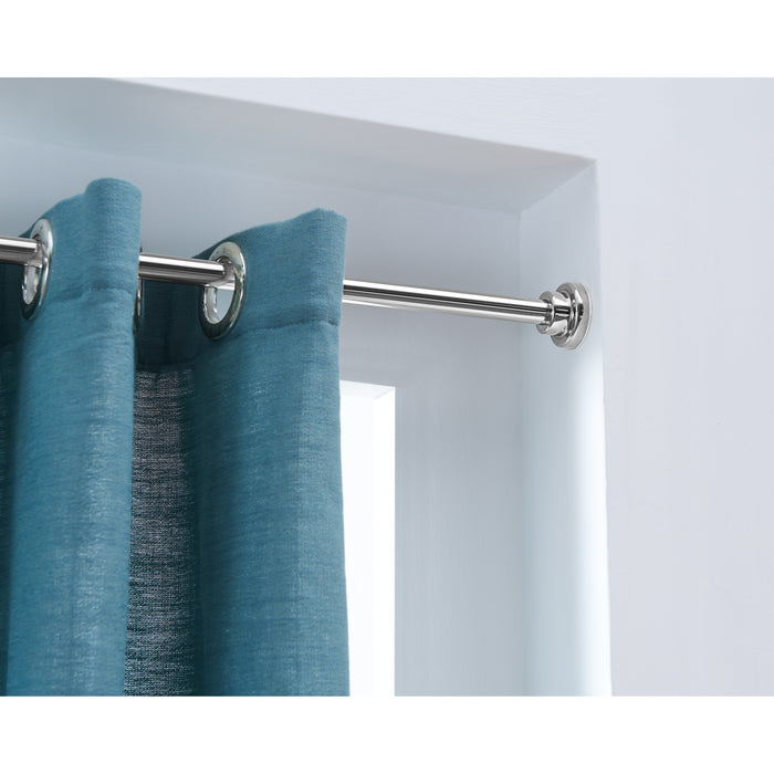 ACAZA Gordijnroede Zilvergrijs