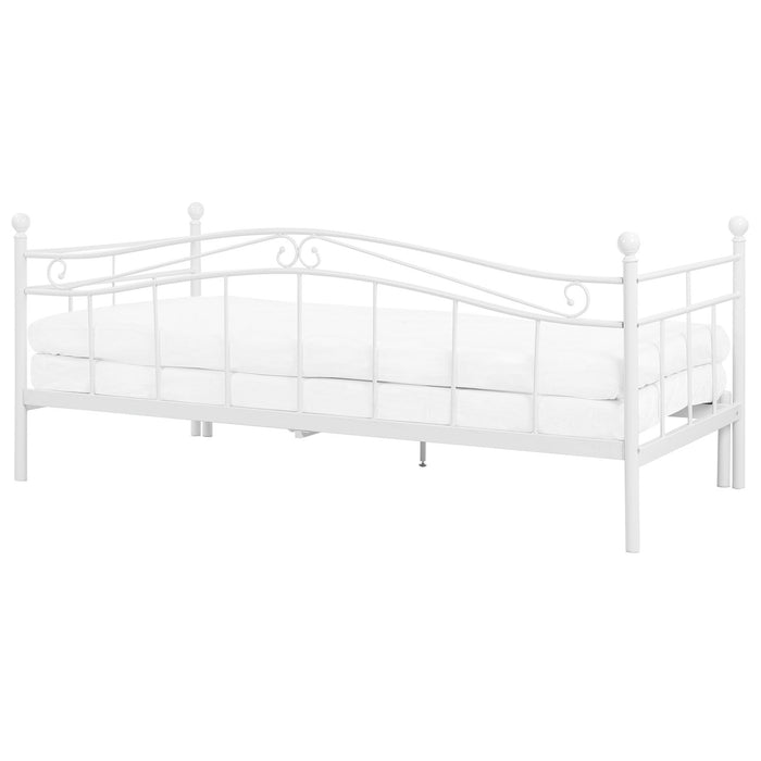 Beliani - TULLE - Eenpersoonsbed - Wit - 90 x 200 cm - Metaal
