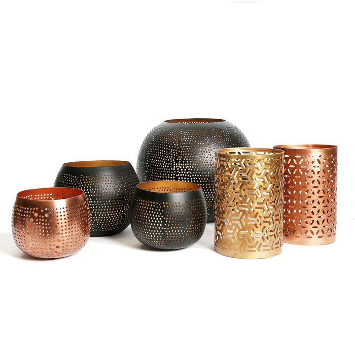 Bazar Bizar - De Hollow Zigzag Kaarshouder - Goud - M